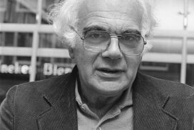 Portret van schrijver en trotskist Sal Santen.